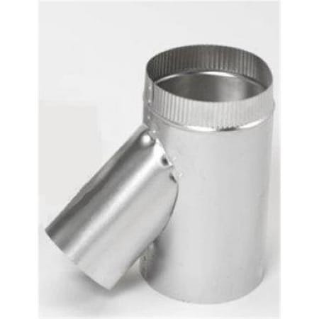 Integra Miltex Wichita Sheet Metal Supply Inc  6 Inch  Selkirk Flexi-liner Wye With 4 Inch  Leg  Aluminum 36064